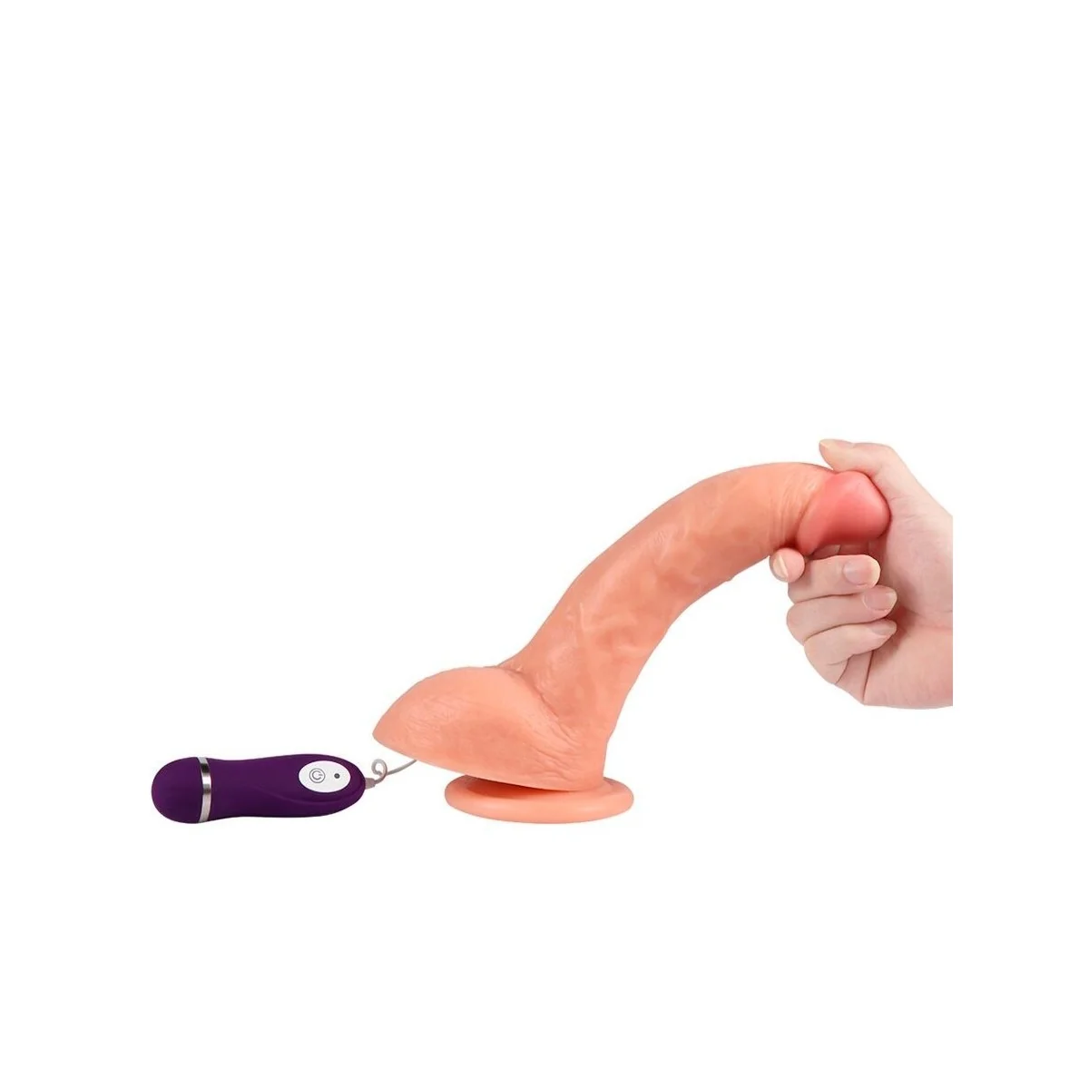 BEAST VIBRIERENDER DILDO MIT FERNBEDIENUNG 24,5 CM VON SHEQU