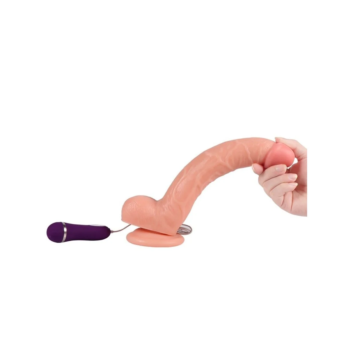 OPTIMUS VIBRIERENDER DILDO MIT FERNBEDIENUNG 28 CM VON SHEQU