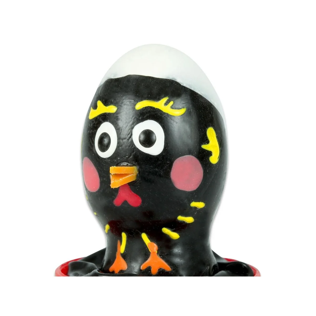 HANDBEMALTES KONDOM HÜHNCHEN SCHWARZ VON KONDOMERIE