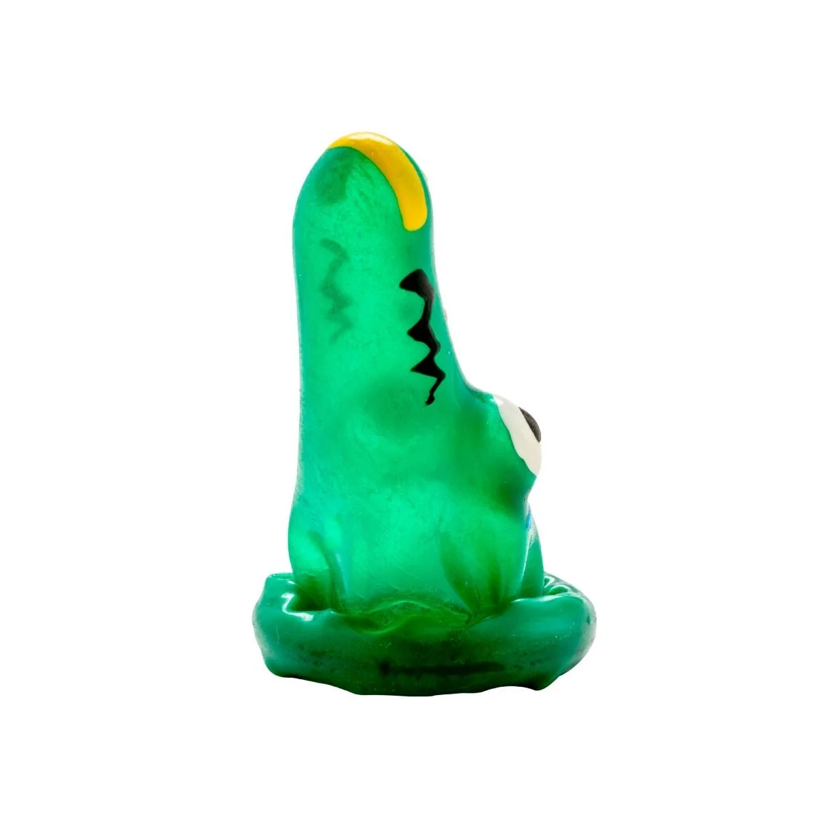 HANDBEMALTES KONDOM KROKODIL MODELL 1 VON KONDOMERIE