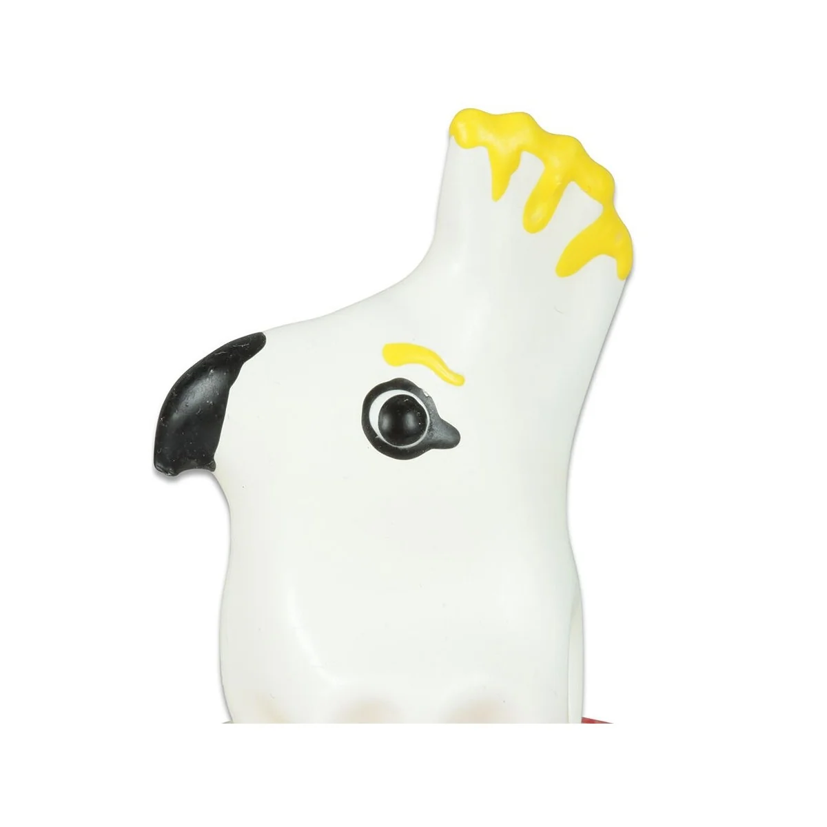 HANDBEMALTES KONDOM PAPAGEI WEISS VON KONDOMERIE