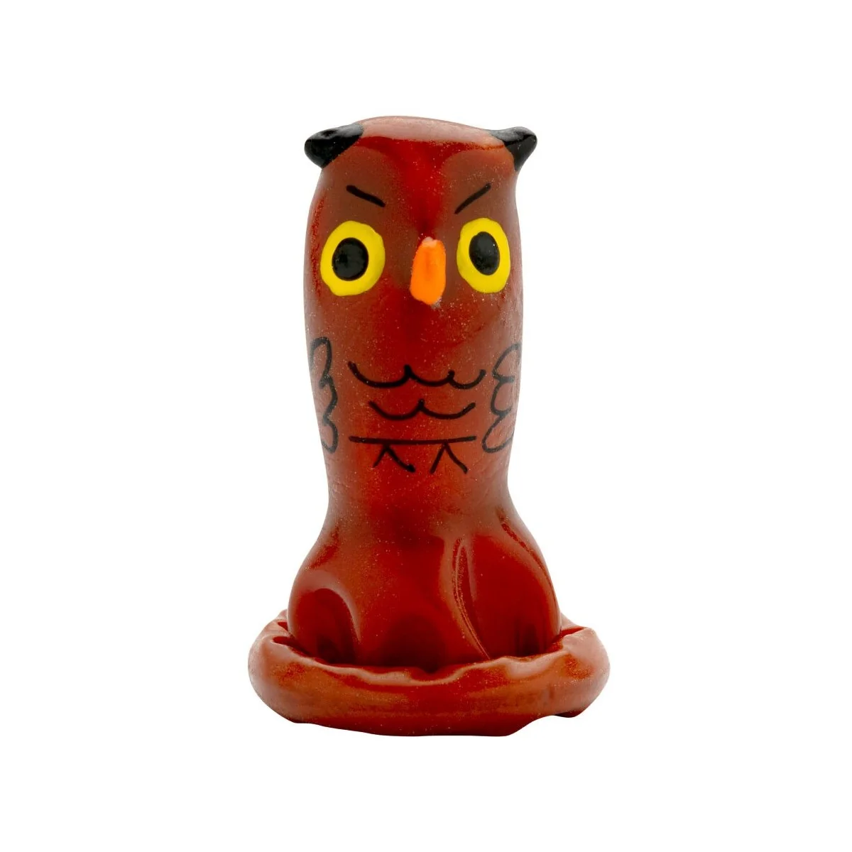 HANDBEMALTES KONDOM EULE VON KONDOMERIE