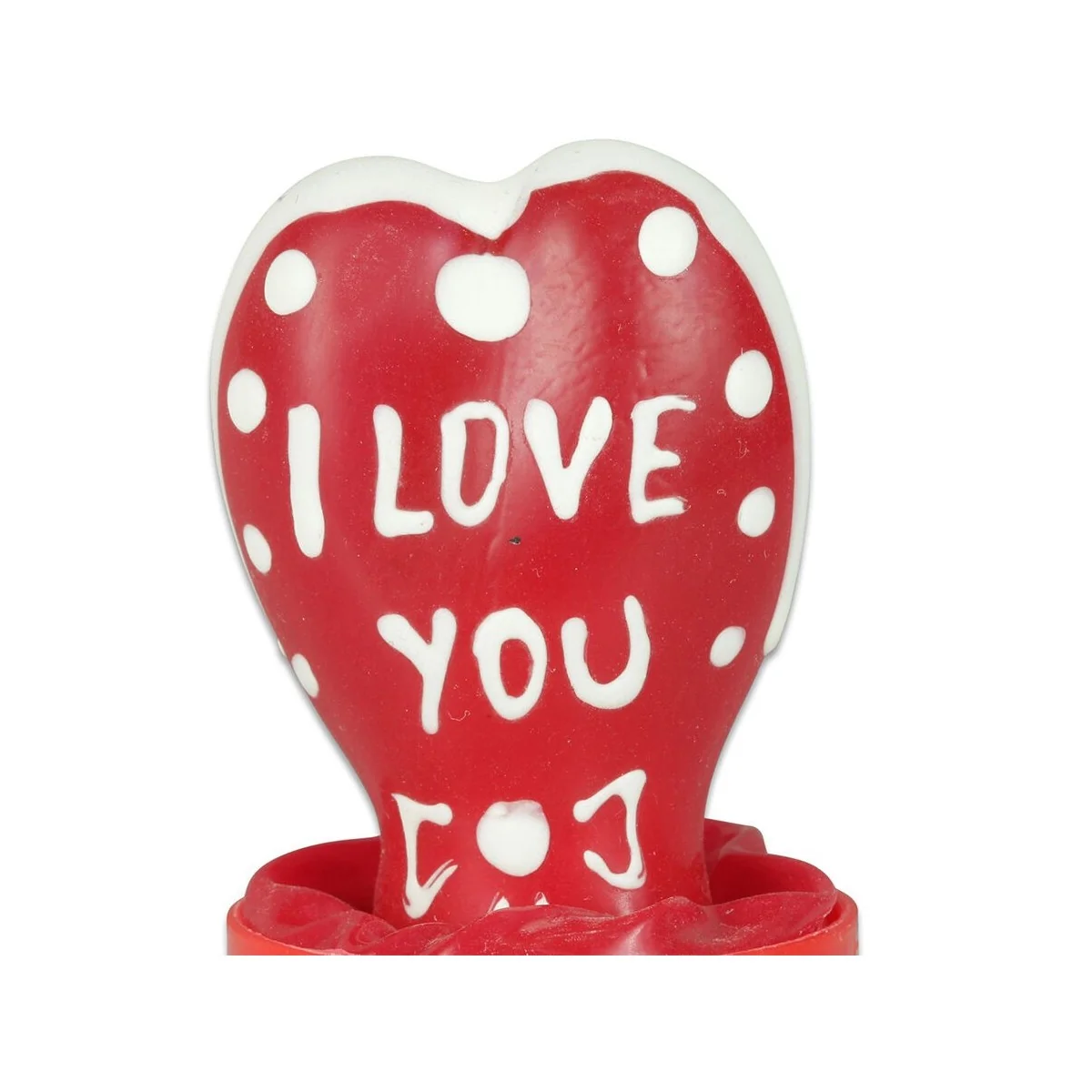 HANDBEMALTES KONDOM HERZ - ICH LIEBE DICH MODELL 1 VON KONDOMERIE