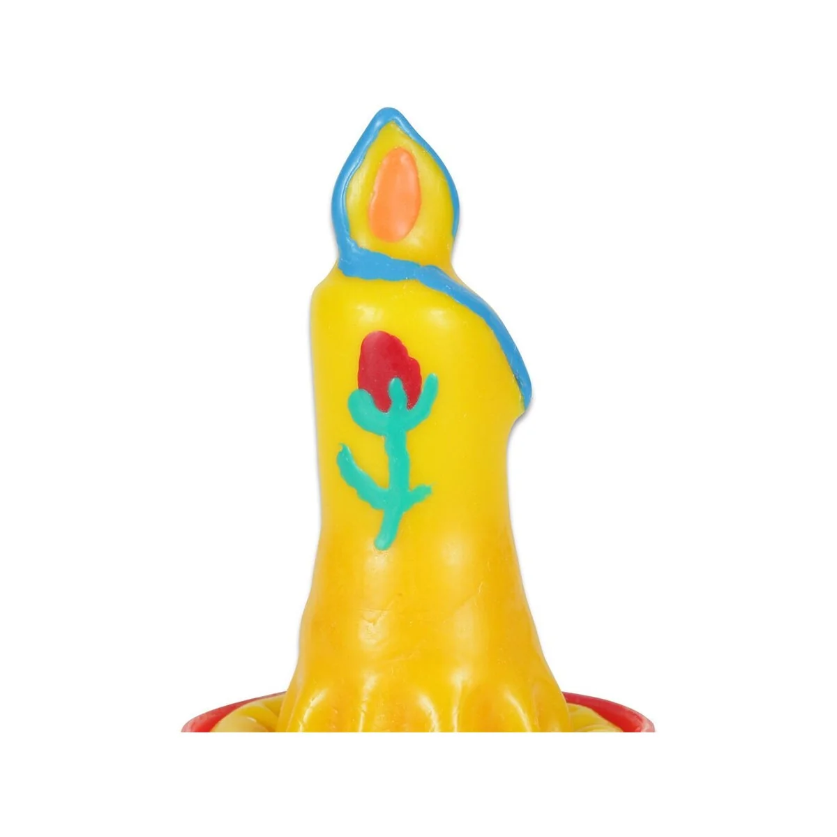 HANDBEMALTES KONDOM KERZE VON KONDOMERIE