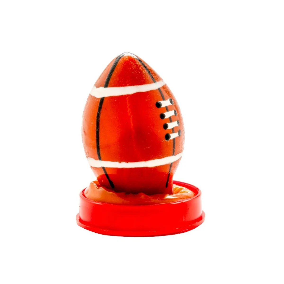 HANDBEMALTES KONDOM RUGBYBALL VON KONDOMERIE