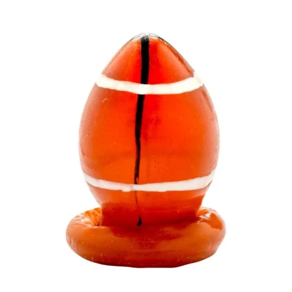 HANDBEMALTES KONDOM RUGBYBALL VON KONDOMERIE