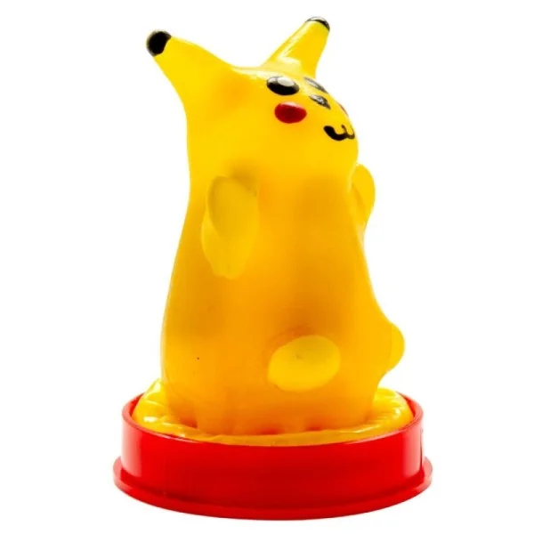 HANDBEMALTES KONDOM GELBE MAUS VON KONDOMERIE