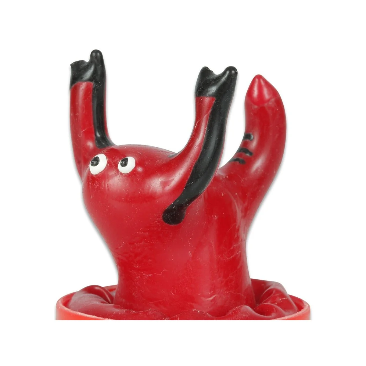 HANDBEMALTES KONDOM ROTER SKORPION VON KONDOMERIE