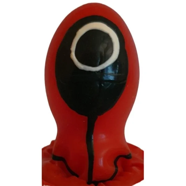 HANDBEMALTES KONDOM KREIS VON KONDOMERIE