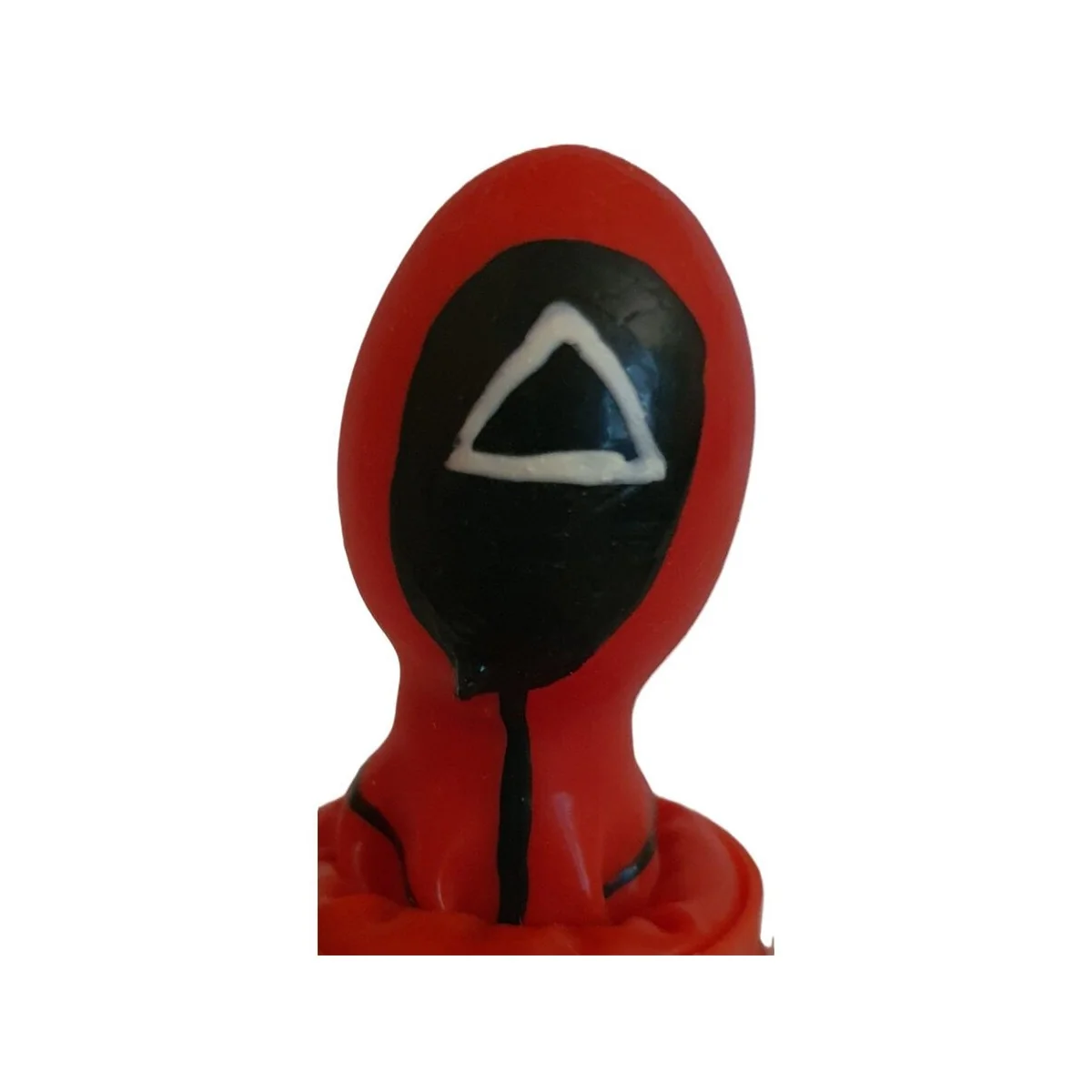 HANDBEMALTES KONDOM DREIECK VON KONDOMERIE