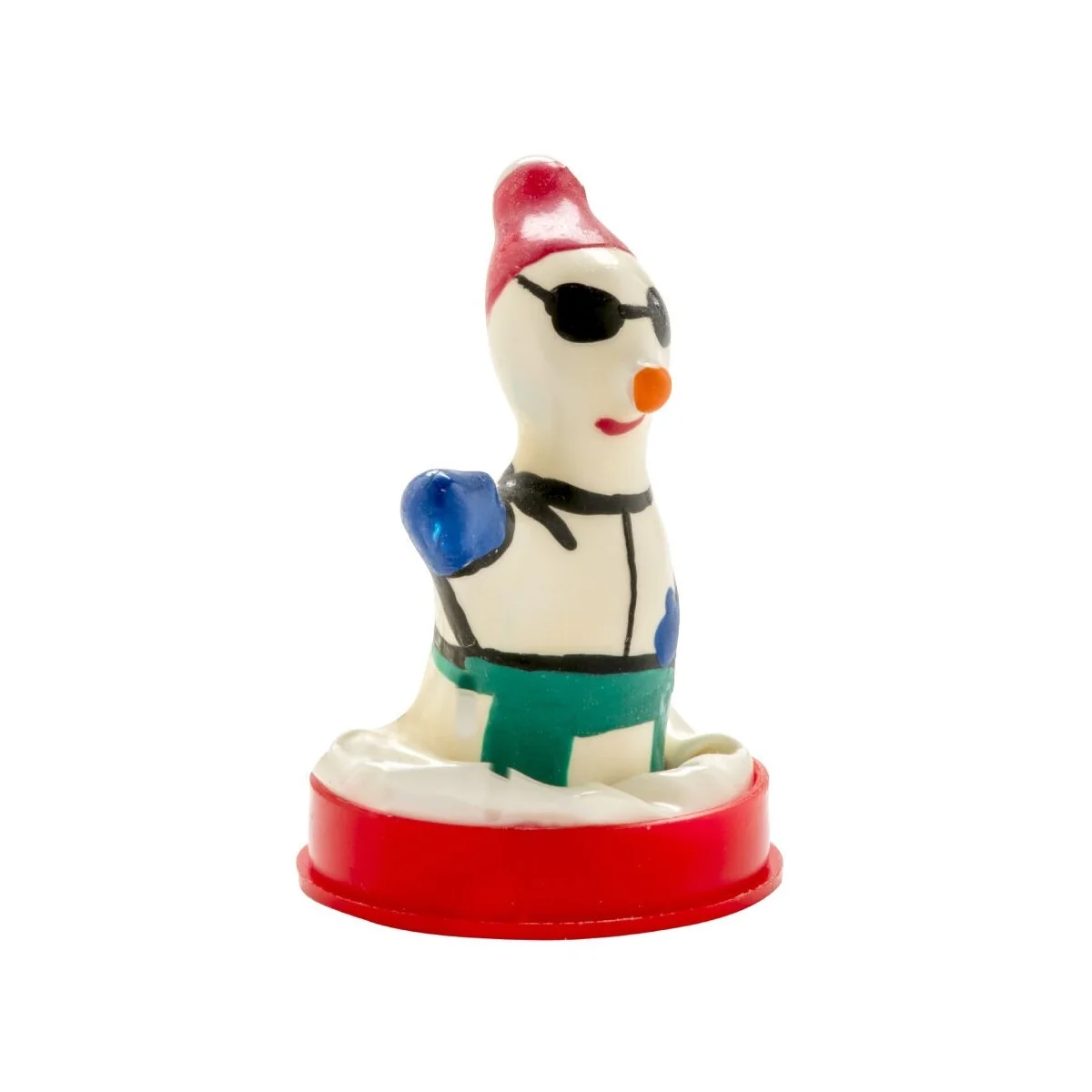 HANDBEMALTES KONDOM SNOWBOARDER XL VON KONDOMERIE