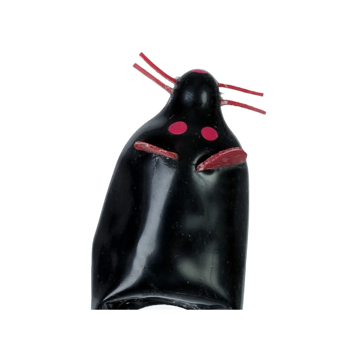 HANDBEMALTES KONDOM SCHWARZE MAUS XL VON KONDOMERIE