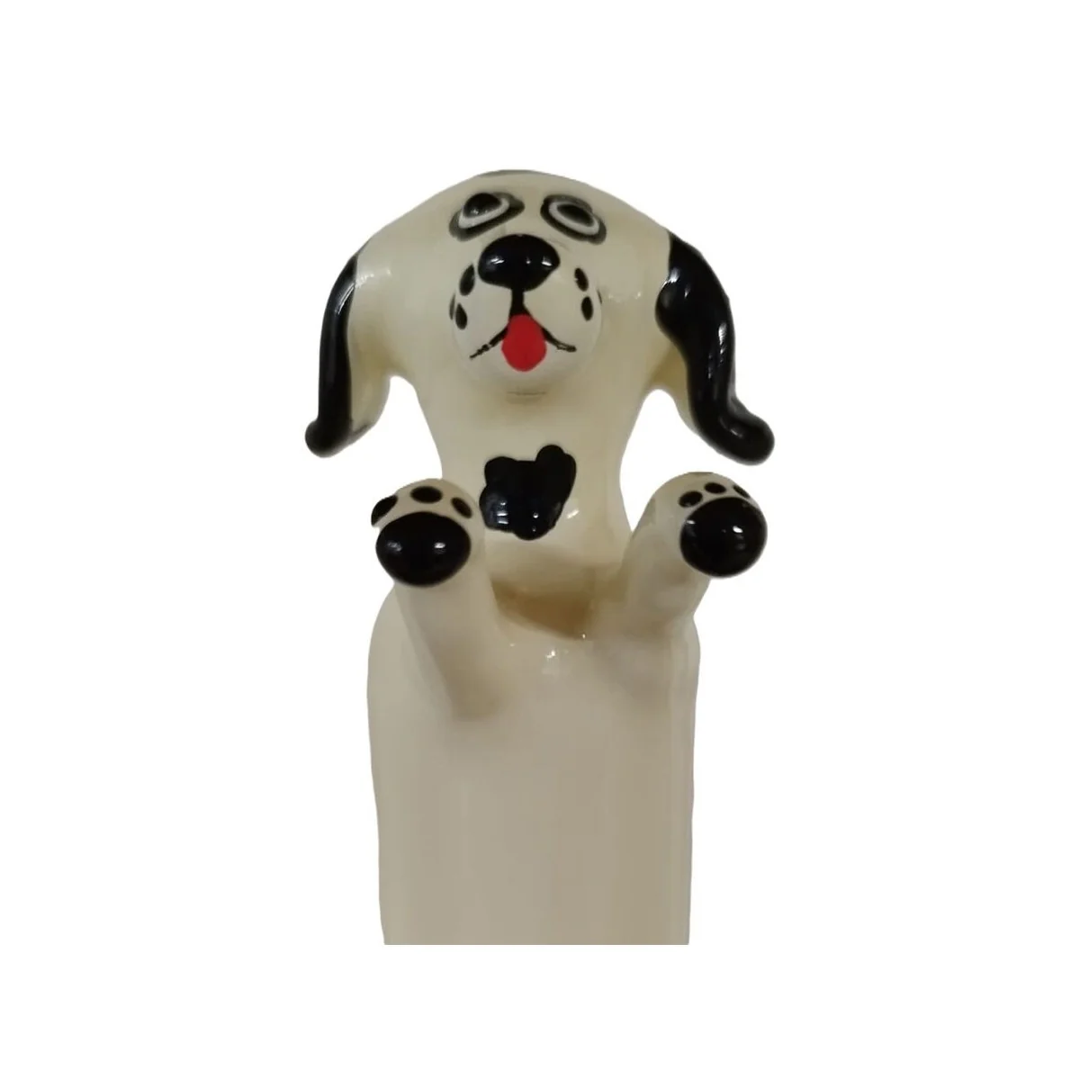 HANDBEMALTES KONDOM GLÜCKLICHER WEISSER HUND XL VON KONDOMERIE