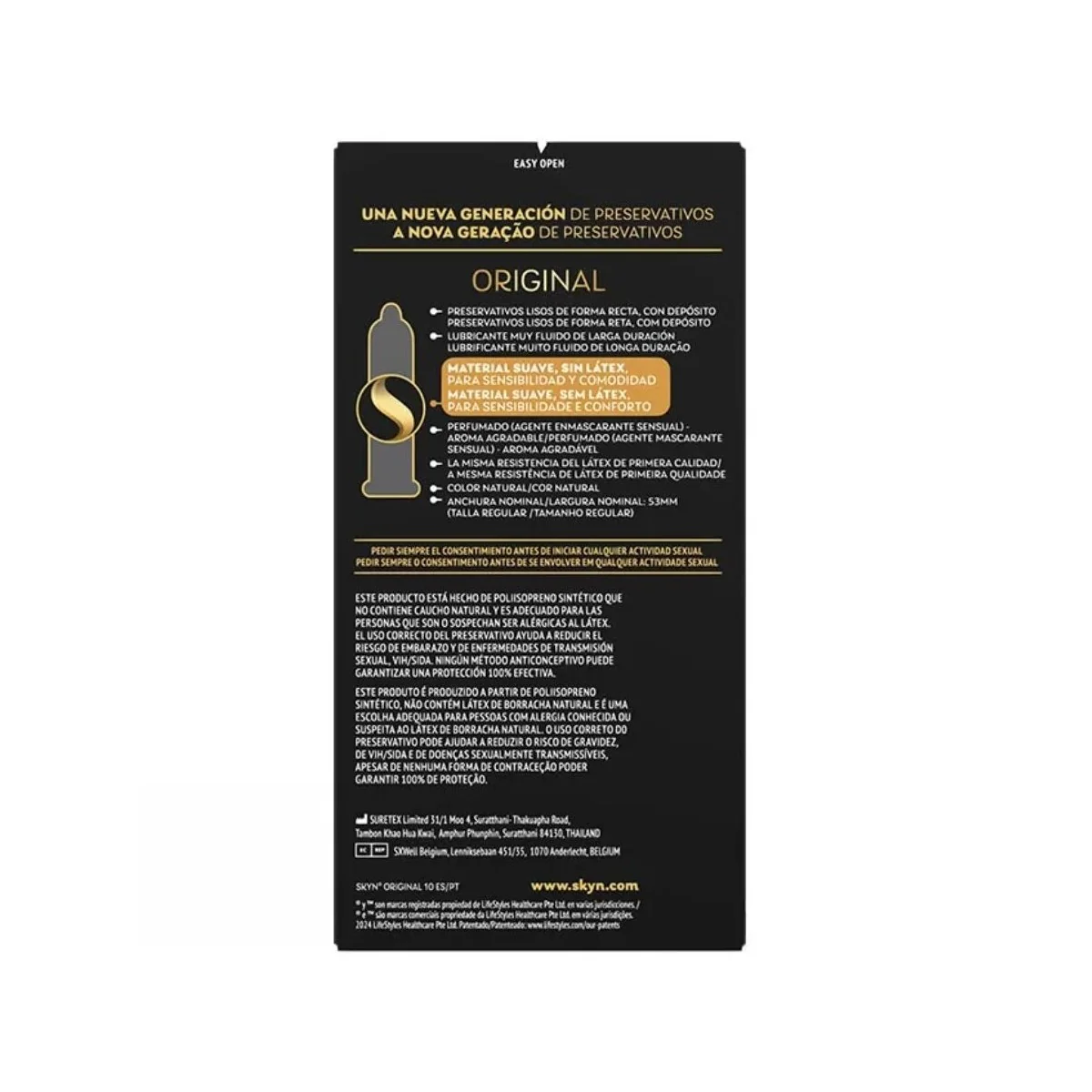 ORIGINAL KONDOM NATÜRLICHE SENSATION 10 STÜCK VON SKYN