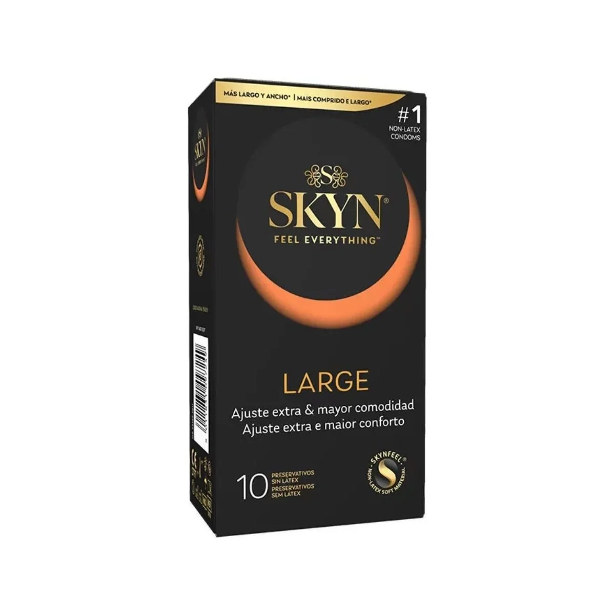 GROSSE EXTRA ANPASSUNGSKONDOME 10 STÜCK VON SKYN