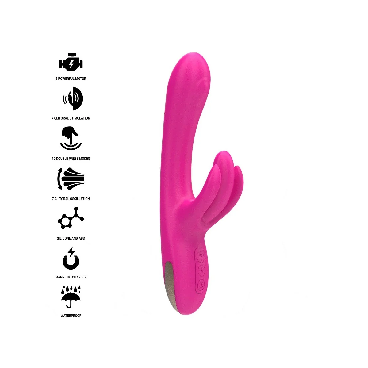 BRITNEY MULTIFUNKTIONS-RABBIT-VIBRATOR 23 CM ROSA VON INTENSE FUN