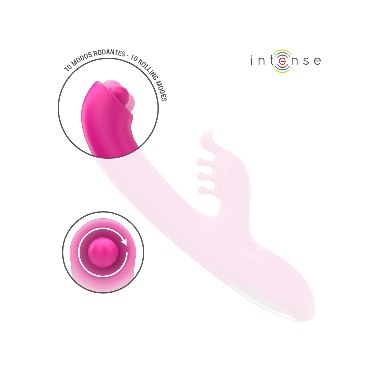 CHRISTINA MULTIFUNKTIONS-RABBIT-VIBRATOR 22,5 CM ROSA VON INTENSE FUN