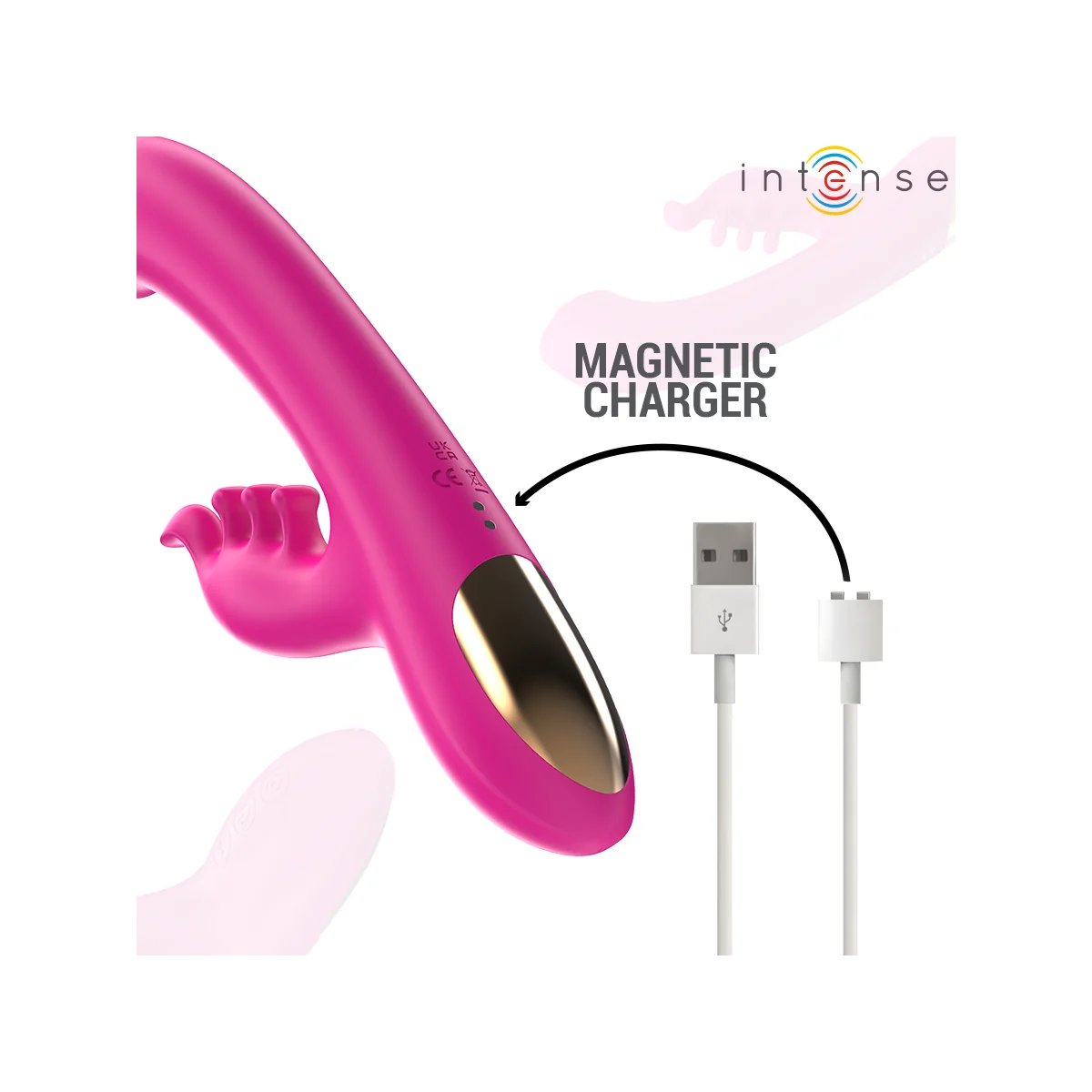 CHRISTINA MULTIFUNKTIONS-RABBIT-VIBRATOR 22,5 CM ROSA VON INTENSE FUN