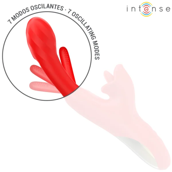JESSICA MULTIFUNKTIONSVIBRATOR KLITORISSTIMULATION 24,8 CM ROT VON INTENSE FUN