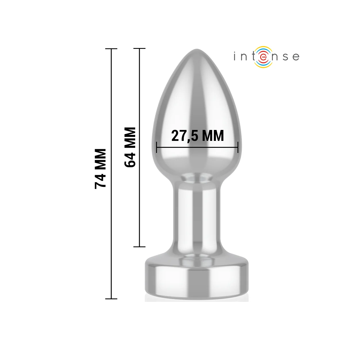 ANAL PLUG 10 VIBRATIONEN METALL MIT FERNBEDIENUNG S VON INTENSE ANAL TOYS