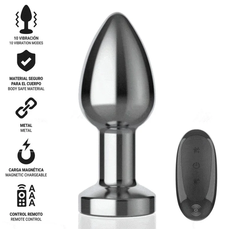 ANAL PLUG 10 VIBRATIONEN METALL MIT FERNBEDIENUNG M VON INTENSE ANAL TOYS 2