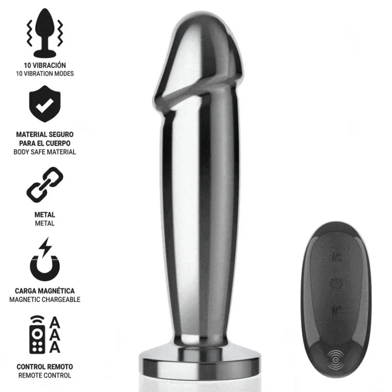 ANAL PLUG 10 VIBRATIONEN METALLDILDO MIT FERNBEDIENUNG S VON INTENSE ANAL TOYS 2