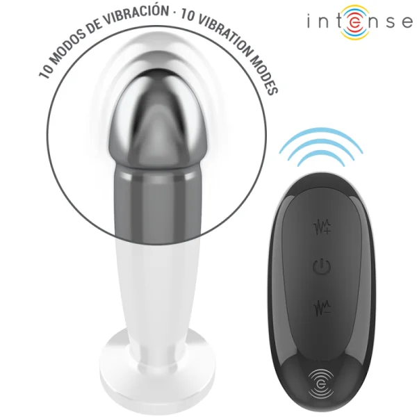 ANAL PLUG 10 VIBRATIONEN METALLDILDO MIT FERNBEDIENUNG M VON INTENSE ANAL TOYS