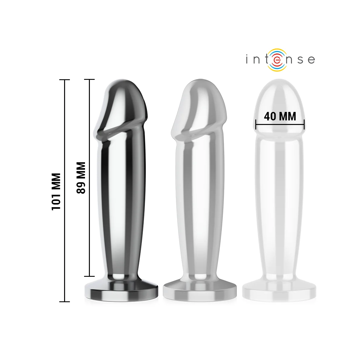 ANAL PLUG 10 VIBRATIONEN METALLDILDO MIT FERNBEDIENUNG M VON INTENSE ANAL TOYS