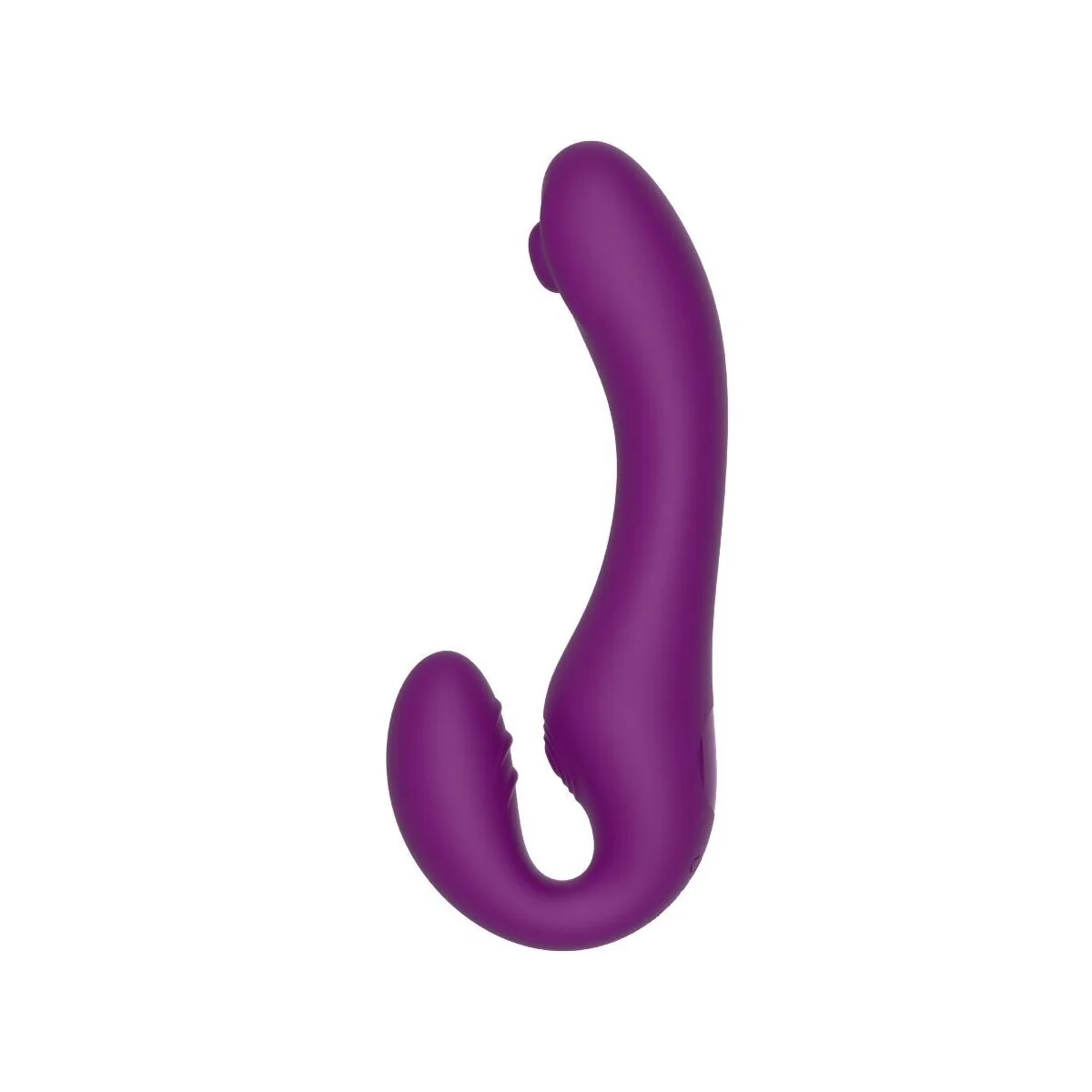 2 IN 1 STRAPLESS STRAP-ON VIBRATOR MIT FERNBEDIENUNG LILA VON XOCOON