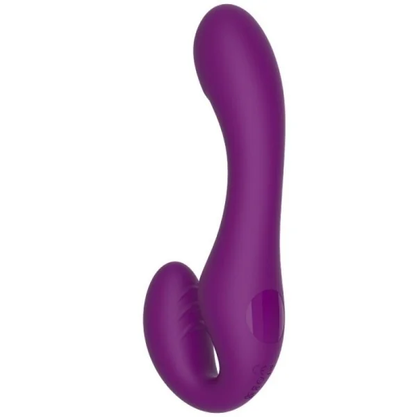 2 IN 1 STRAPLESS STRAP-ON VIBRATOR MIT FERNBEDIENUNG LILA VON XOCOON