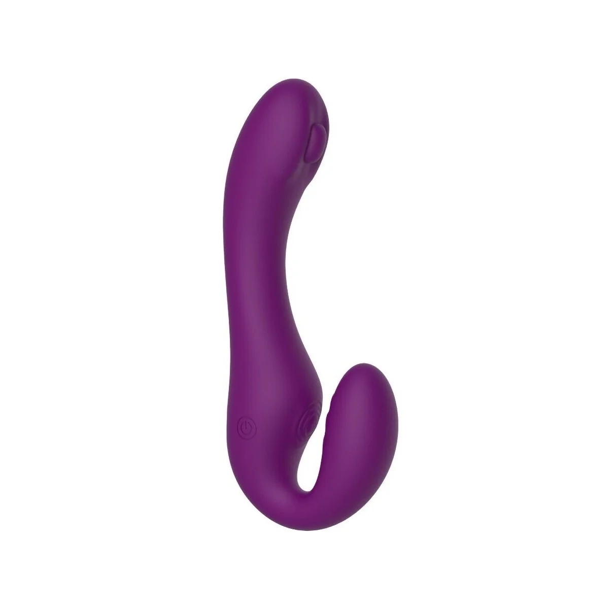 2 IN 1 STRAPLESS STRAP-ON VIBRATOR MIT FERNBEDIENUNG LILA VON XOCOON