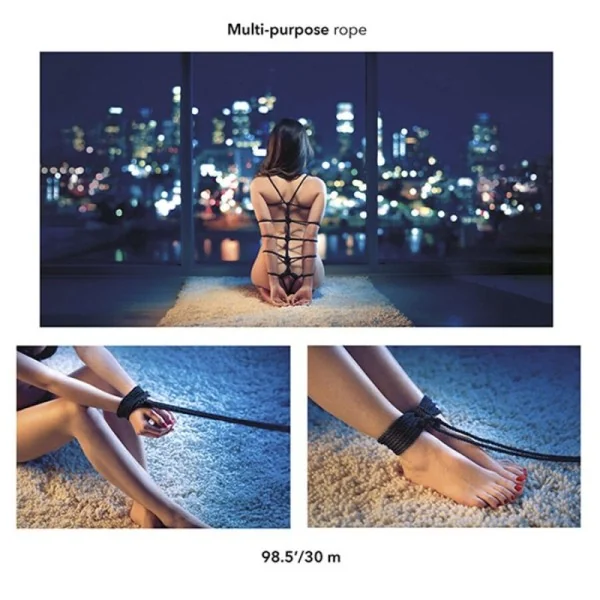 SCANDAL SCHWARZES BDSM-SEIL 30 M VON CALEXOTICS