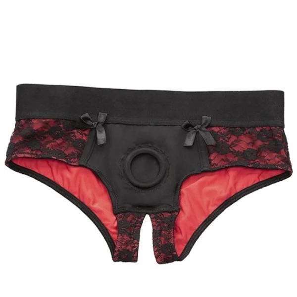 SCANDAL CROTCHLESS PANTIES SET MIT DILDO GRÖSSE S/M VON CALEXOTICS