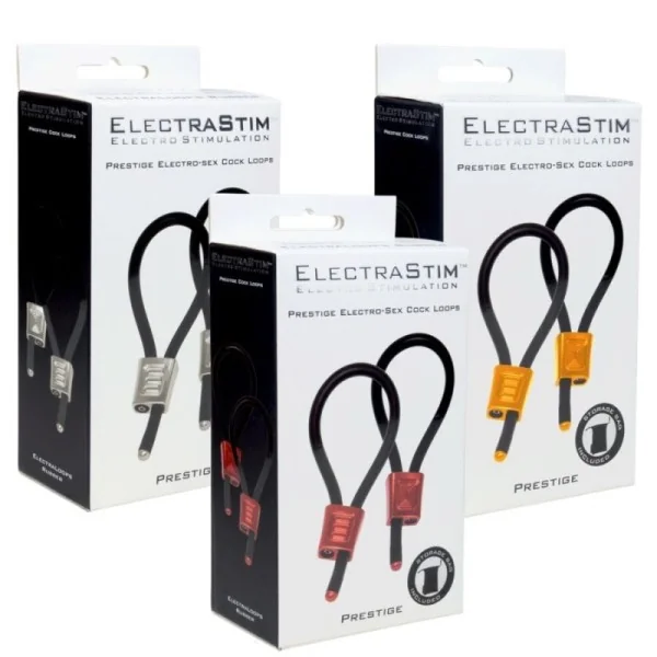 PRESTIGE ELECTRA LOOPS VERSTELLBARE COCKRINGE ROT VON ELECTRASTIM