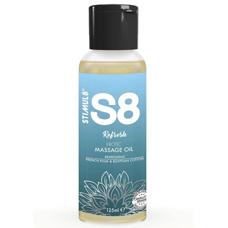 S8 REFRESH BAUMWOLLMASSAGEÖL 125 ML VON STIMUL8