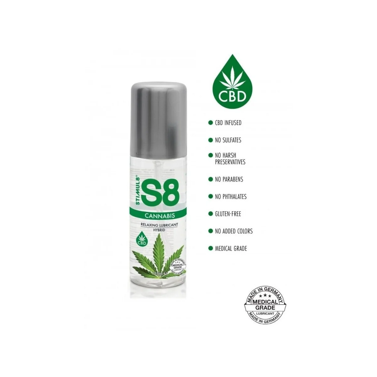 S8 CANNABIS HYBRID-GLEITMITTEL 125 ML VON STIMUL8