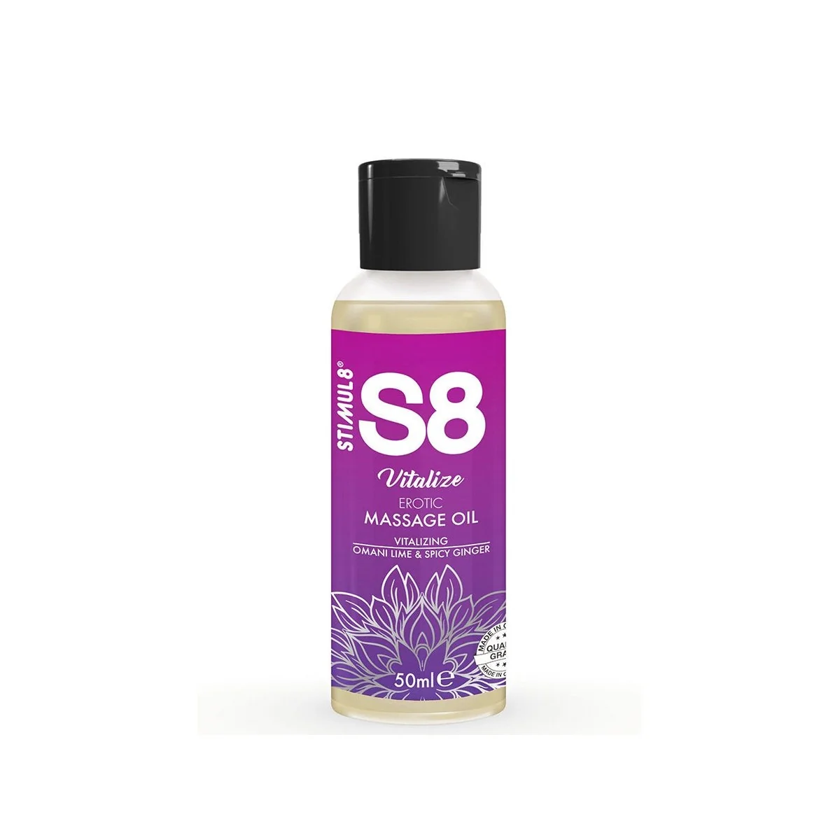 S8 VITALISIERENDES EROTISCHES MASSAGEÖL LIMETTE 50 ML VON STIMUL8