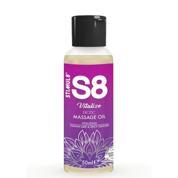 S8 VITALISIERENDES EROTISCHES MASSAGEÖL LIMETTE 50 ML VON STIMUL8