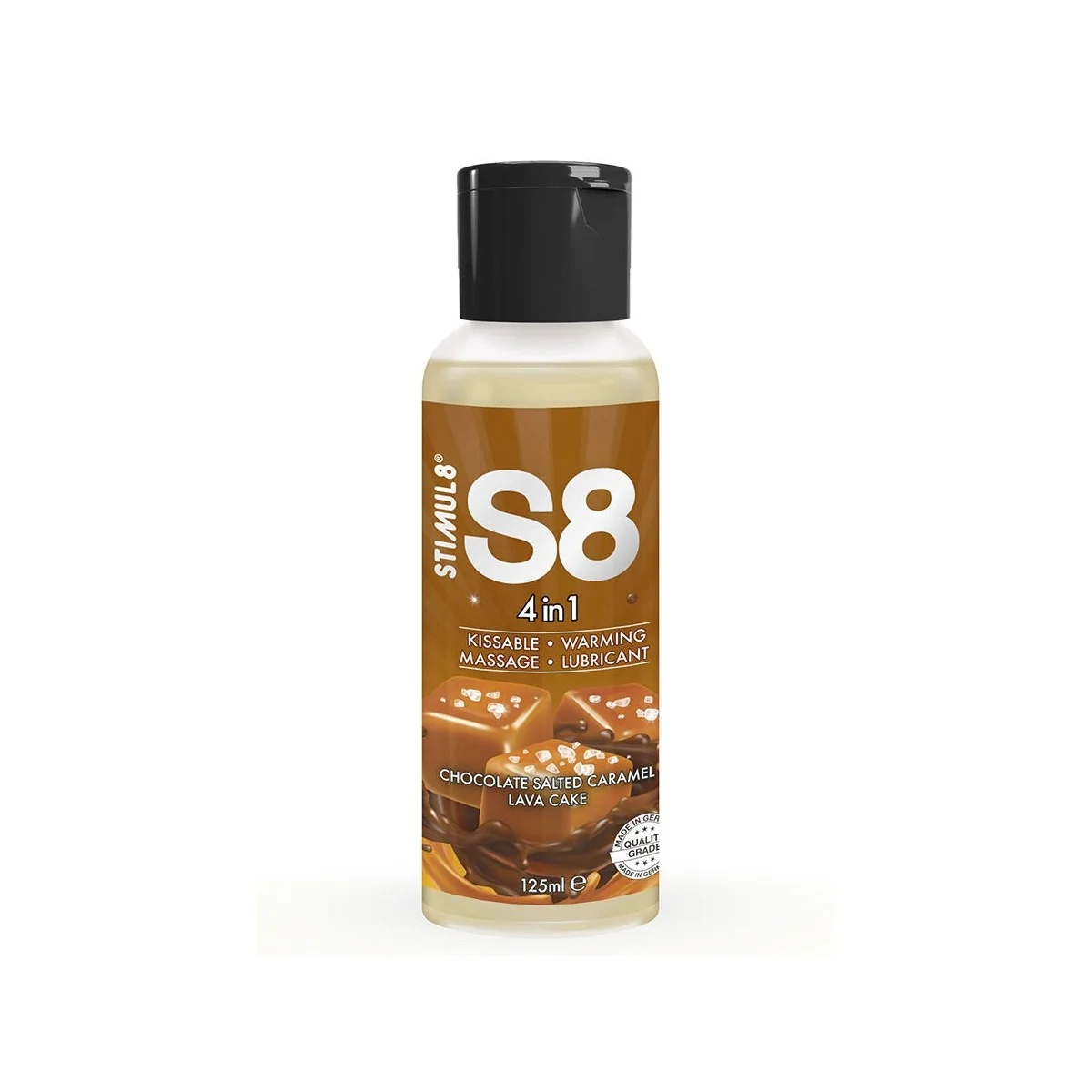 S8 4 IN 1 SCHOKOLADE UND GESALZENES KARAMELL-DESSERT-GLEITMITTEL 125 ML VON STIMUL8