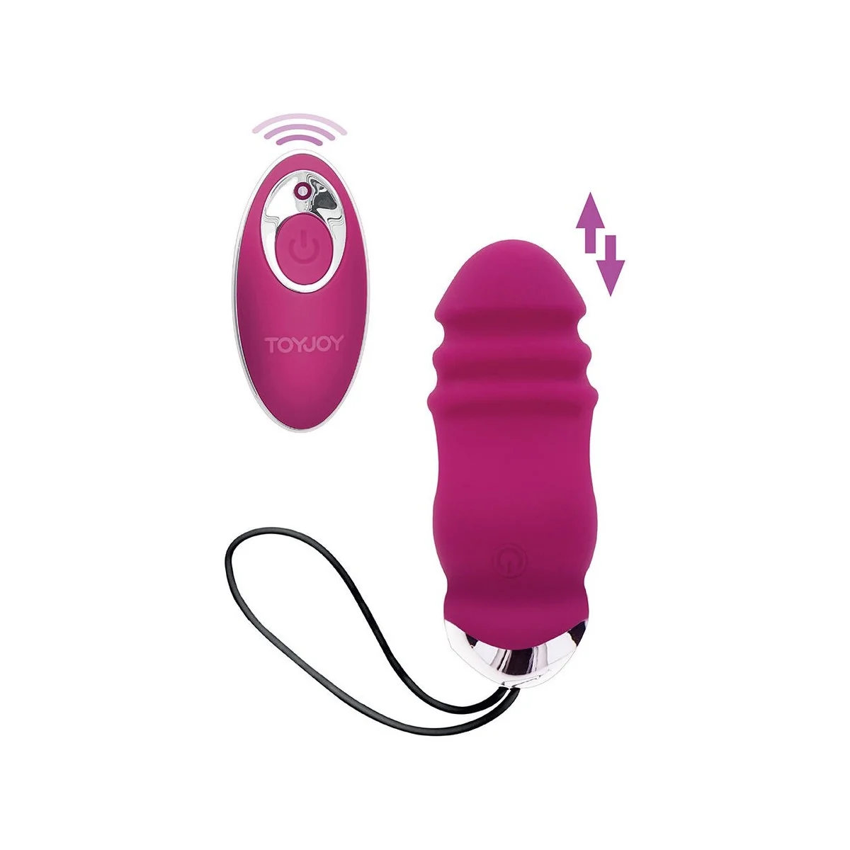 HAPPINESS SUNN SIDE UP AND DOWN FUCHSIA VIBRATOR MIT FERNBEDIENUNG VON TOYJOY