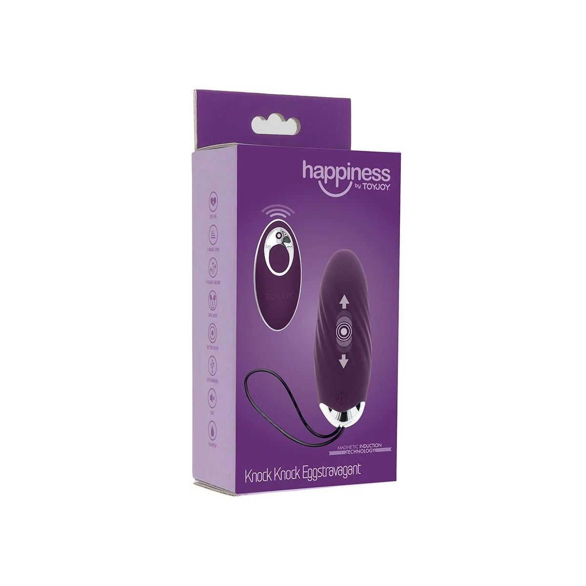 HAPPINESS KNOCK KNOCK EGGSTAVAGANT VIBRATOR MIT FERNBEDIENUNG LILA VON TOYJOY