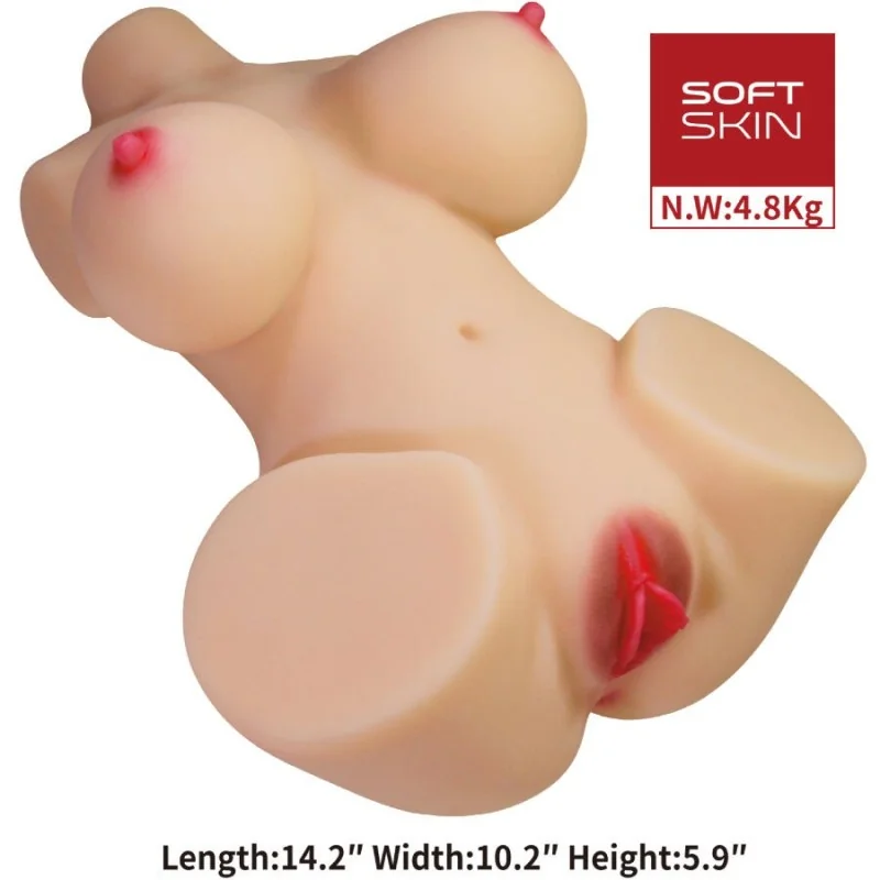 EMMA REALISTISCHER WEIBLICHER TORSO VAGINA UND ANAL 4,8 KG VON CRAZY BULL 2