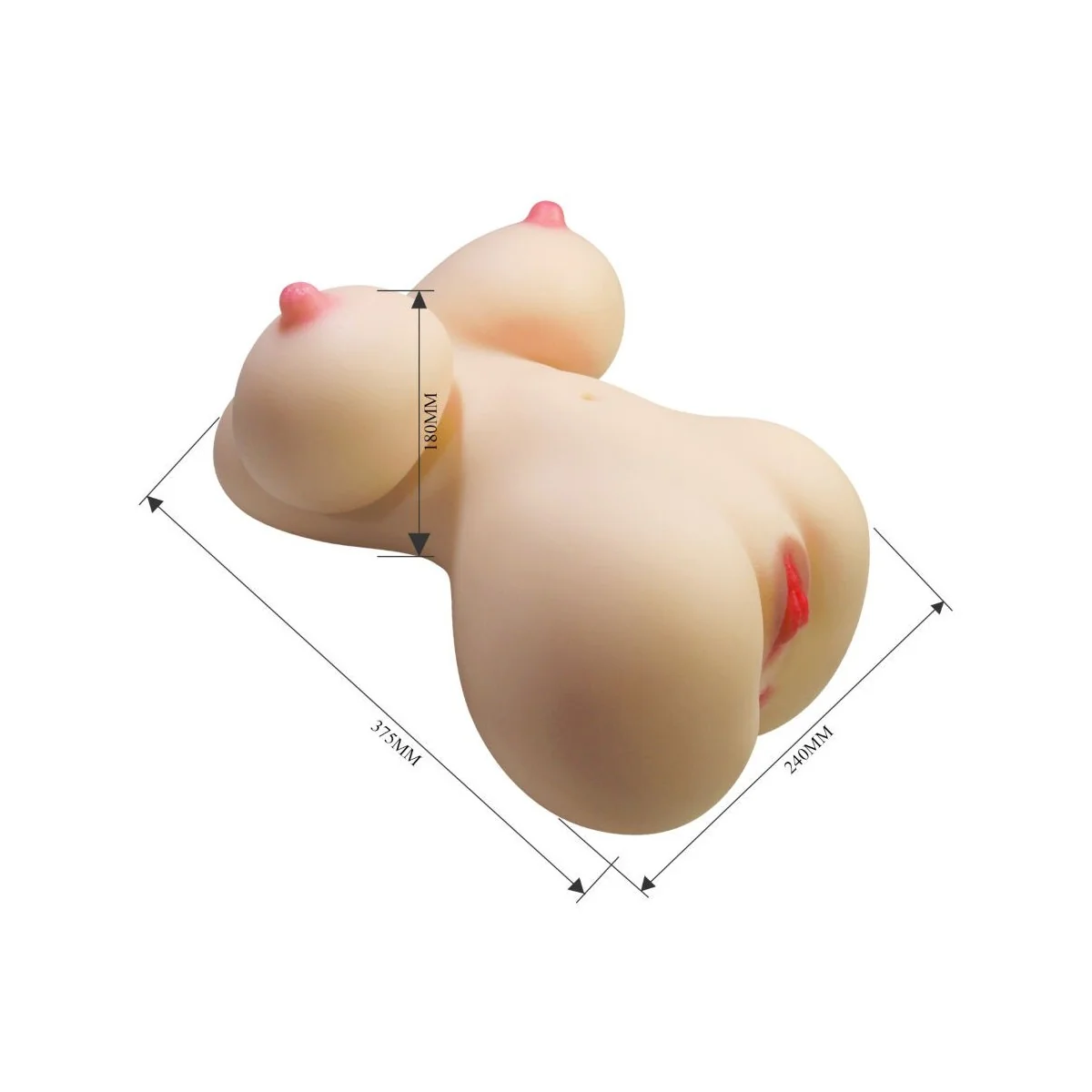 FIONA REALISTISCHER WEIBLICHER TORSO VAGINA UND ANAL 7,1 KG VON CRAZY BULL