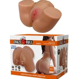 GERIANN REALISTISCHER WEIBLICHER PO-VIBRATOR UND SAUGER MIT TON 5,5 KG VON CRAZY BULL