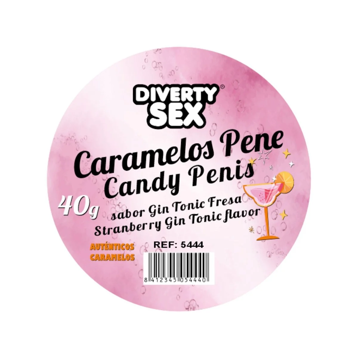 20 PENISBONBONS MIT GIN-TONIC-GESCHMACK VON DIABLO PICANTE