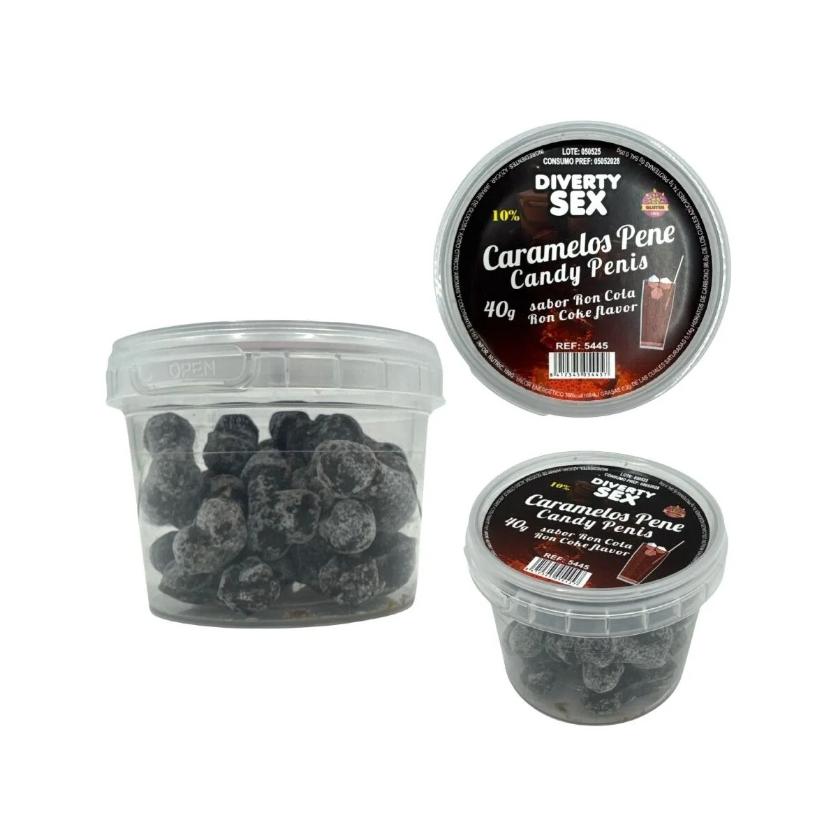 20 PENIS-SÜSSIGKEITEN MIT RON-COLA-AROMA VON DIABLO PICANTE