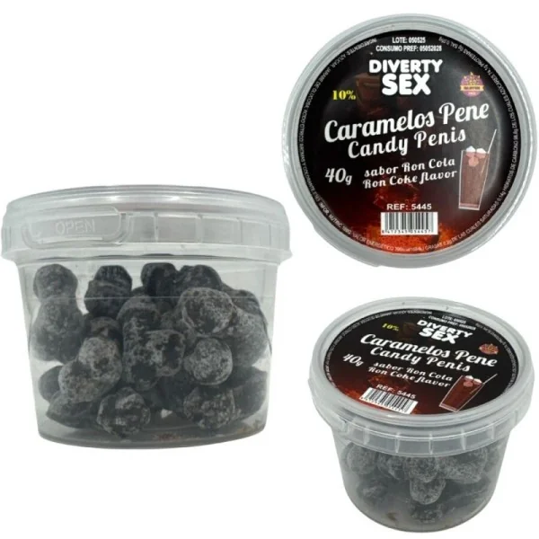 20 PENIS-SÜSSIGKEITEN MIT RON-COLA-AROMA VON DIABLO PICANTE