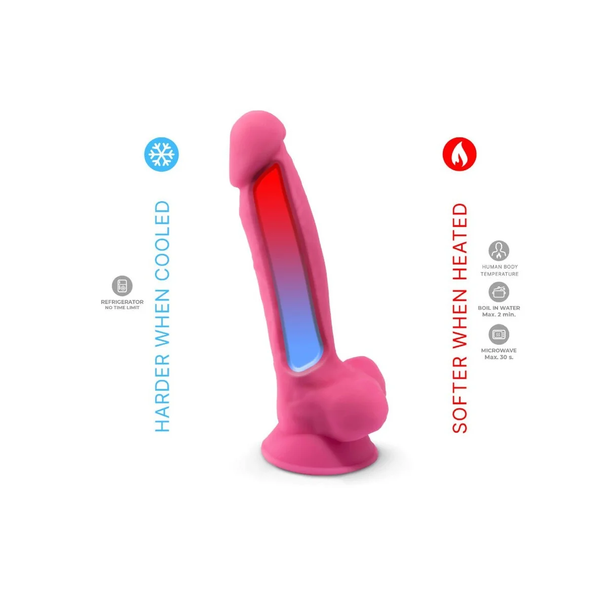MODELL 1 REALISTISCHER PENIS PREMIUM-SILIKON SILEXPAN FLUORESZIERENDES ROSA 17,5 CM VON SILEXD