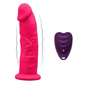 REALISTISCHER PENIS MODELL 2 ROSA + MIT FERNBEDIENUNG LRS 17 CM VON SILEXD
