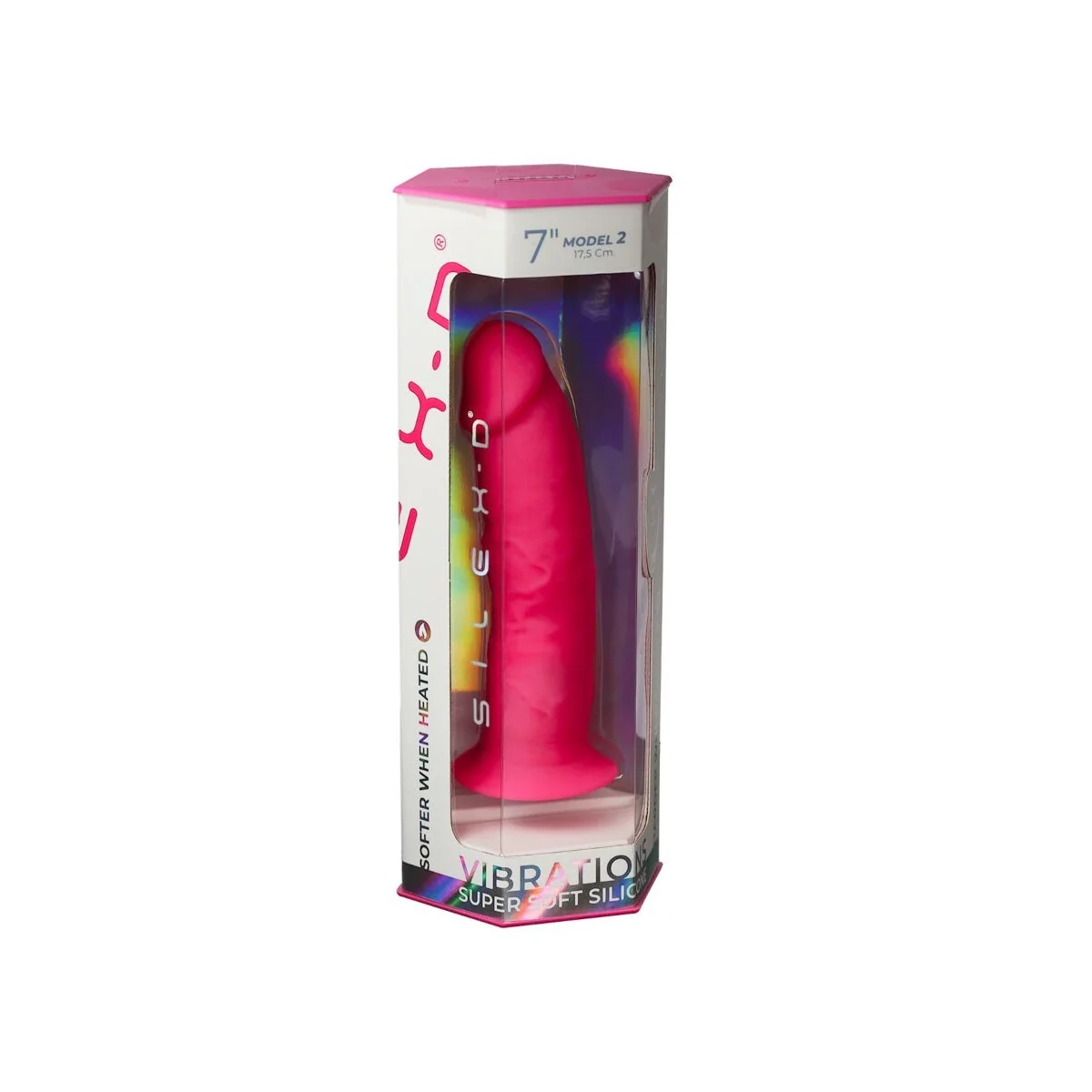 REALISTISCHER PENIS MODELL 2 ROSA + MIT FERNBEDIENUNG LRS 17 CM VON SILEXD